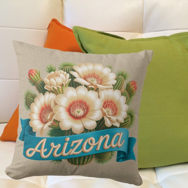 Arizona State Flowers Embleem Kussen (Creator heeft geüpload)