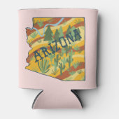 Arizona State Illustrated Map Blikjeskoeler (Voorkant)