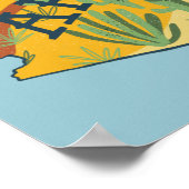 Arizona State Illustrated Map Poster (Hoek)