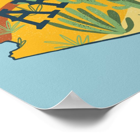 Arizona State Illustrated Map Poster (Hoek)