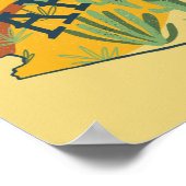 Arizona State Illustrated Map Poster (Hoek)