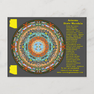 Arizona State Mandala Briefkaart