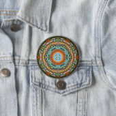 Arizona State Mandala Pin Ronde Button 7,6 Cm (In situ)