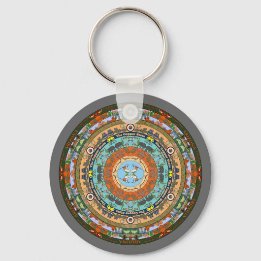 Arizona State Mandala Sleutelhanger (Voorkant)