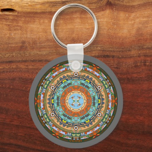 Arizona State Mandala Sleutelhanger (Voorkant)
