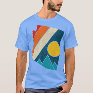 Arizona  State Map Mountains Hiker Camping T-shirt