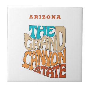 Arizona State Nickname Word Art Tegeltje