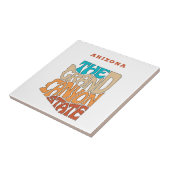 Arizona State Nickname Word Art Tegeltje (Zijkant)