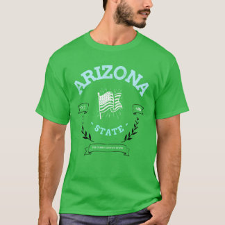 Arizona State Patriotic Badge T-shirt