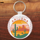 Arizona State Pride Desert Vibes Sleutelhanger (Voorkant)