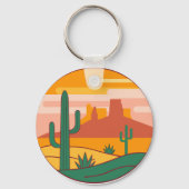 Arizona State Pride Desert Vibes Sleutelhanger (Achterkant)