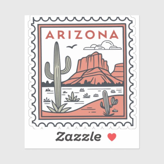 Arizona State Pride Desert Vibes Sticker (Vel)
