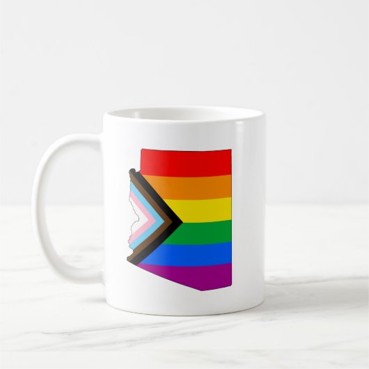 Arizona State Pride LGBTQ Progress Pride Koffiemok (Links)
