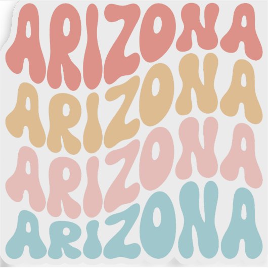 Arizona State Pride Sticker (Voorkant)