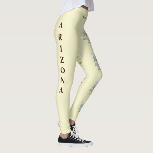 Arizona State Saguaro Blossom Flower Leggings (Rechts)
