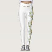 Arizona State Saguaro Blossom Flower Leggings (Voorkant)