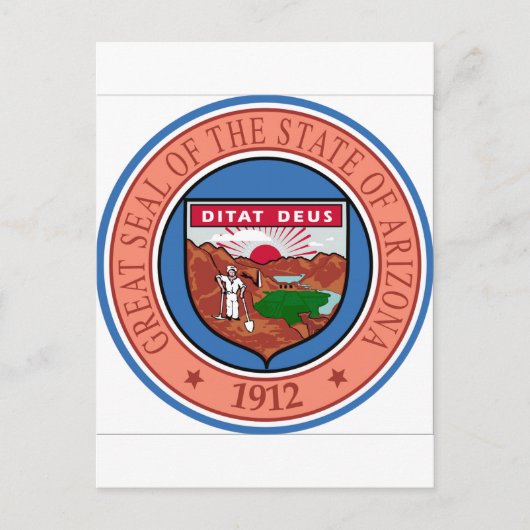 Arizona State Seal Briefkaart (Voorkant)