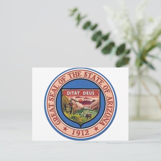 Arizona State Seal Briefkaart (Staand voorkant)