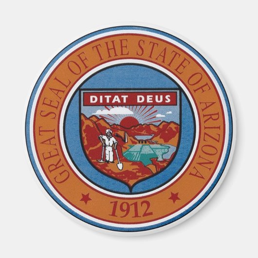 Arizona State Seal Magnet (Voorkant)