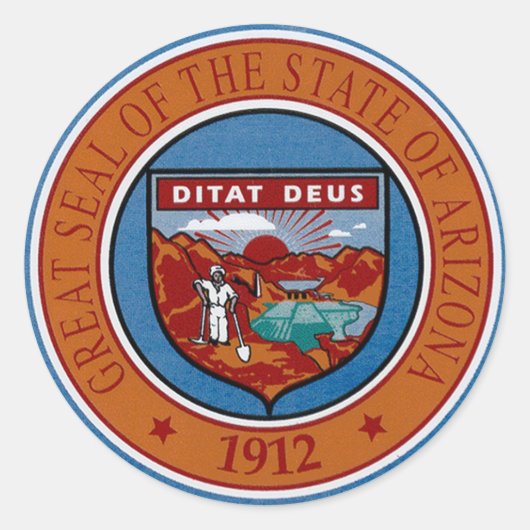 Arizona State Seal Sticker (Voorkant)