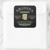 Arizona State Sedona Nationaal park Grand Canyon Vierkante Sticker (Tas)