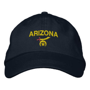 Arizona State Shriner Hoed Geborduurde Pet