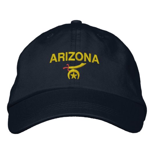 Arizona State Shriner Hoed Geborduurde Pet (Voorkant)