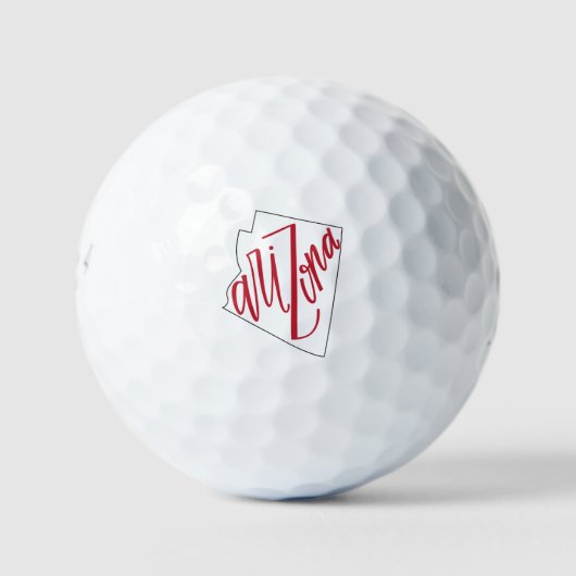 Arizona | State Typografie Design Golfballen (Voorkant)