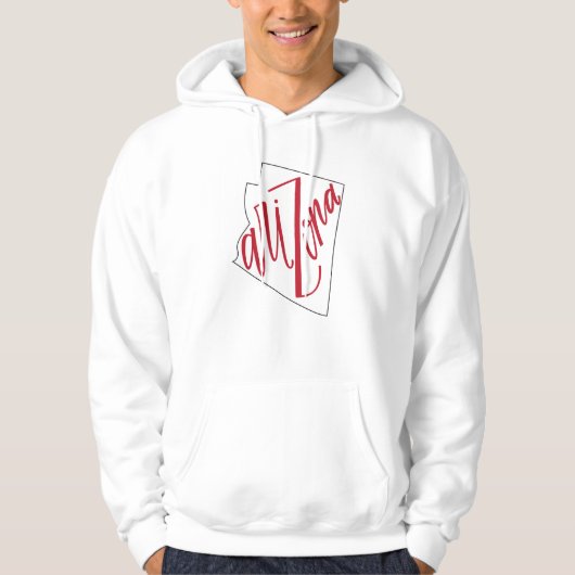 Arizona | State Typografie Design Hoodie (Voorkant)