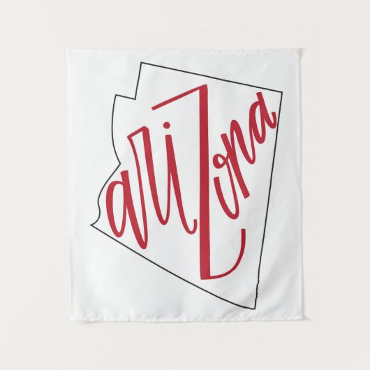 Arizona | State Typografie Design Wandkleed (Voorkant)