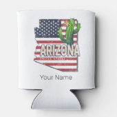 Arizona State Verenigde Staten Retro Kaart  Vereni Blikjeskoeler (Achterkant)