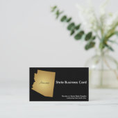 Arizona State Visitekaartje Metallic Gold (Staand voorkant)