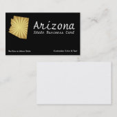 Arizona State Visitekaartje Sun Rays Metallic Gold (Voorkant / Achterkant)