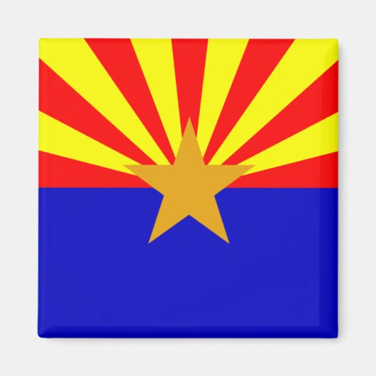 Arizona State Vlag Magnet (Voorkant)