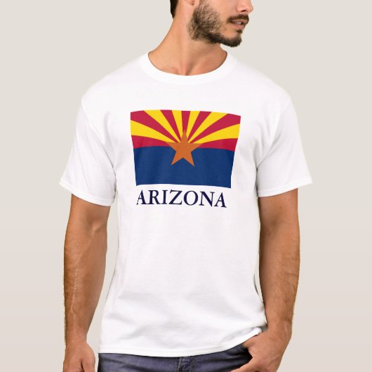 Arizona State Vlag Mannen T-shirt (Voorkant)