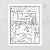 Arizona State Vorm en feiten Kleurplaat Flyer (Voorkant)