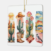 Arizona State Watercolor Kerst Ornament – Dese (Links)