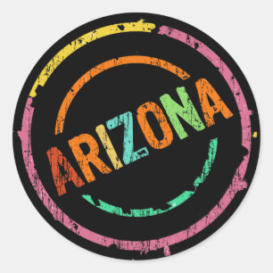 ARIZONA STEMPEL RONDE STICKER