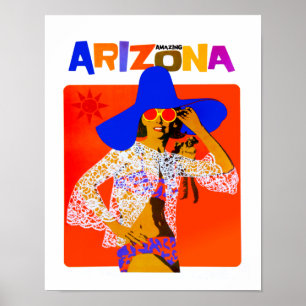Arizona  Style Travel Poster