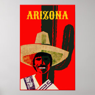 Arizona  Style Travel Poster