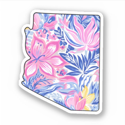 Arizona Summer Sticker - 3" x 3" - Lilly geïnspire (Voorkant)