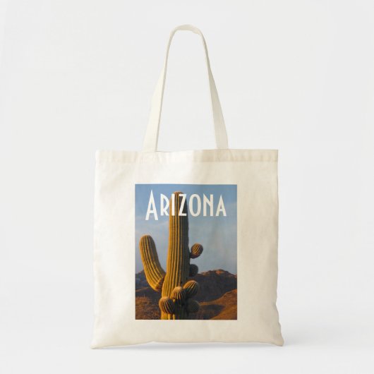 Arizona Sunlit Saguaro Bag Tote Bag (Voorkant)