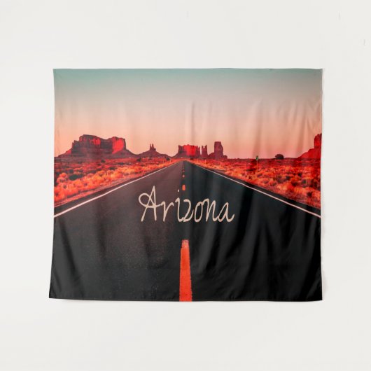 Arizona Sunrise Desert Red Rocks Wandkleed (Voorkant (horizontaal))