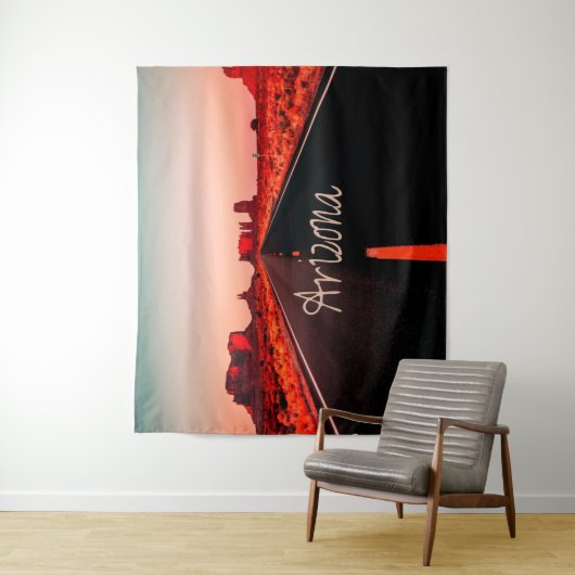 Arizona Sunrise Desert Red Rocks Wandkleed (In situ)