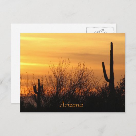 Arizona Sunset-3 Briefkaart (Voorkant / Achterkant)