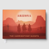 Arizona Sunset aangepaste tekst Gastenboek (Voorkant)