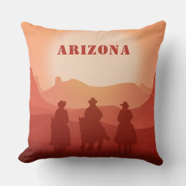 Arizona Sunset aangepaste tekst werpt kussens