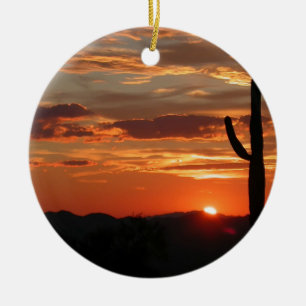 Arizona Sunset-Breathaming Keramisch Ornament