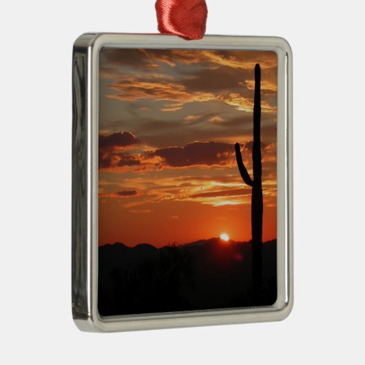 Arizona Sunset-Breathaming Metalen Ornament (Rechts)