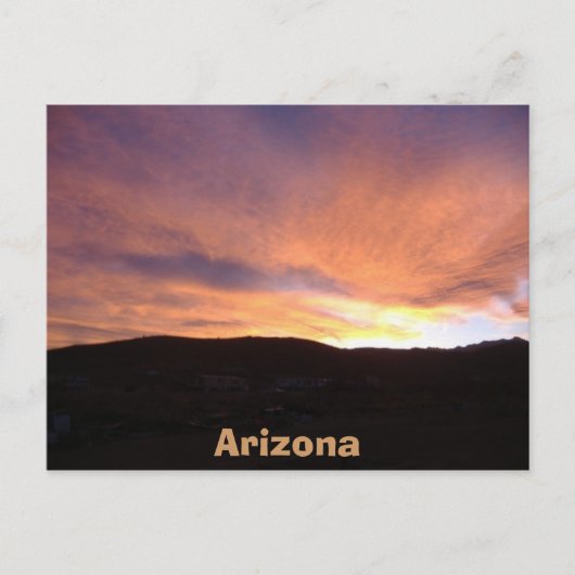 Arizona Sunset Briefkaart (Voorkant)